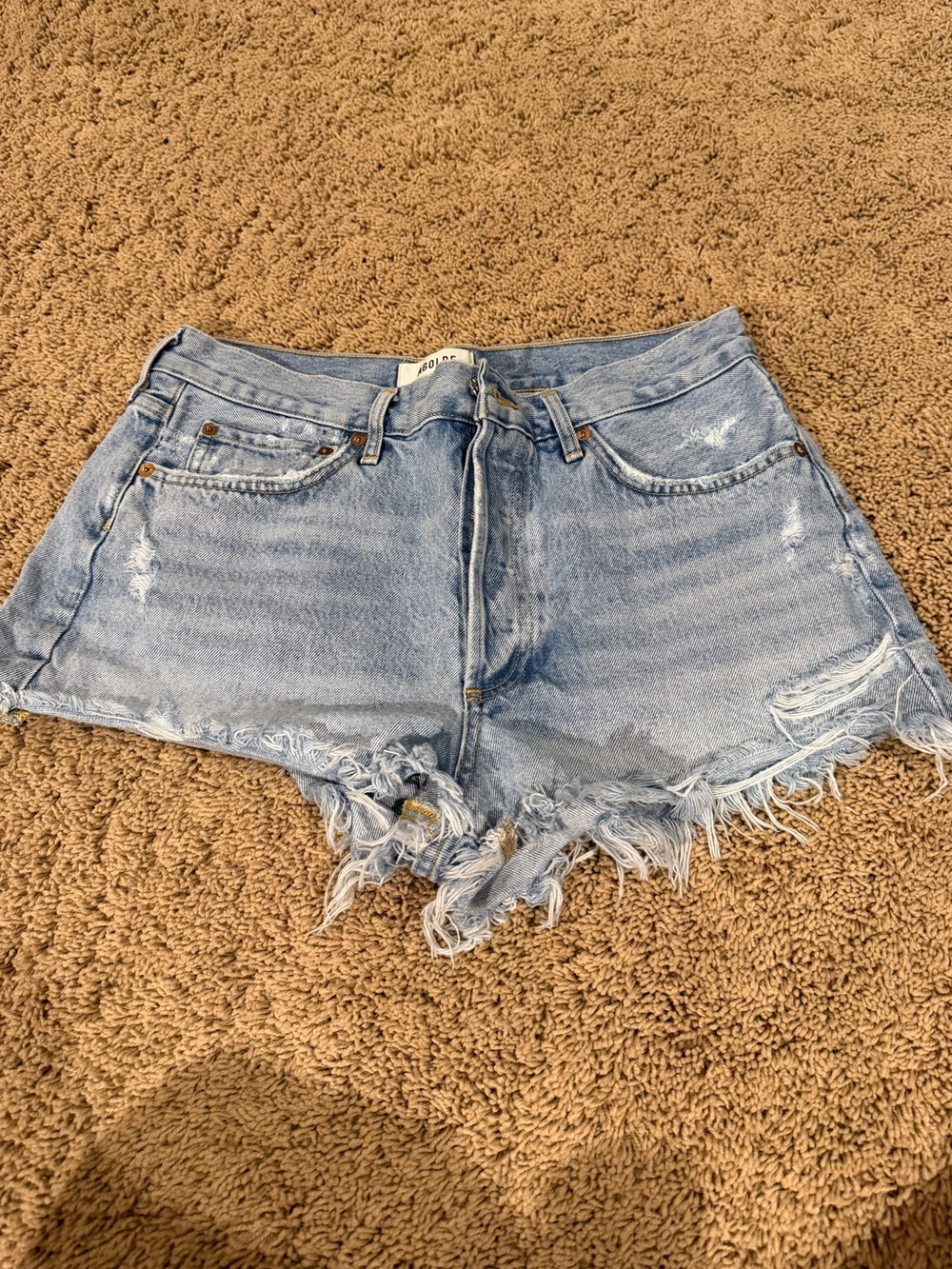 Agoldie denim shorts